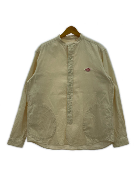 Danton 長袖シャツ DANTON ノーカラーシャツ