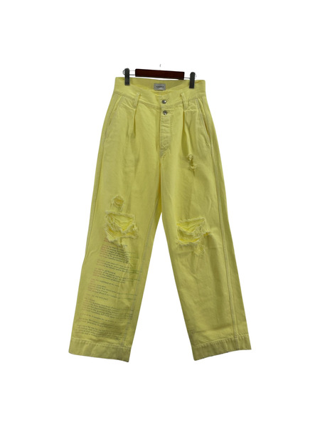 TANAKA WIDE JEAN TROUSERS LEMON W29