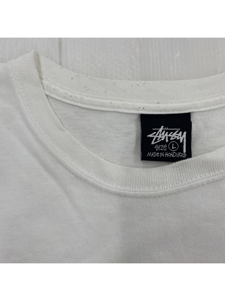 STUSSY/胸プリントSSカットソー/L