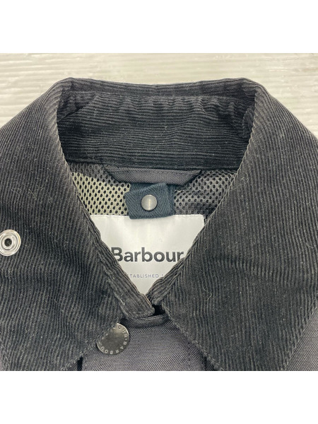 Barbour 裏地メッシュ ミリタリージャケット 36 ブラック