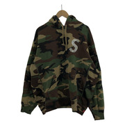 Supreme 21SS swarovski hoodie s logo kamo (L)