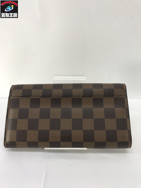 Lv 長財布 N60114　ポルトロイユサラ　ローズバレリーヌ　エベヌ