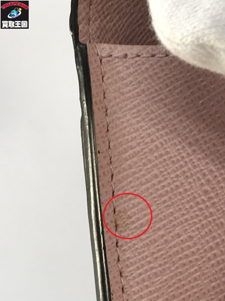 Lv 長財布 N60114　ポルトロイユサラ　ローズバレリーヌ　エベヌ