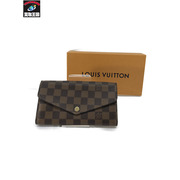 Lv 長財布 N60114　ポルトロイユサラ　ローズバレリーヌ　エベヌ