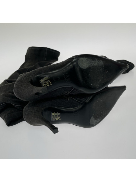 DIESEL ブーツ デニムロングブーツ/BLK