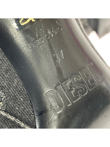 DIESEL ブーツ デニムロングブーツ/BLK