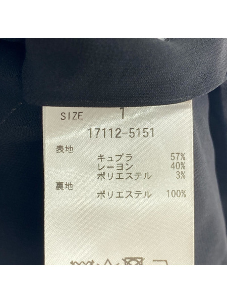 CLANE 長袖ワンピース LAME DOT FRILL ONE PIECE 黒[値下]