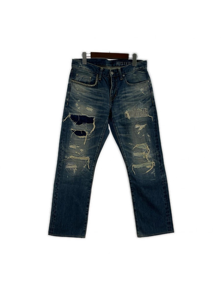 HYSTERIC GLAMOUR デニム・ジーンズ RSM加工 デニムスリムストレートPT