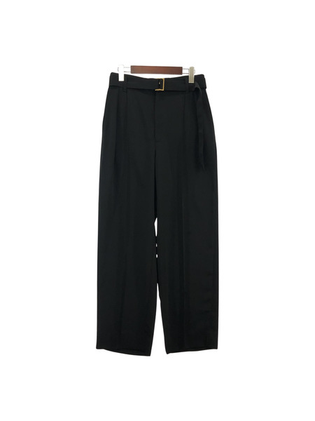 CULLNI Double Cloth 2 Tuck Wide Pants with Long Belt.2[値下]