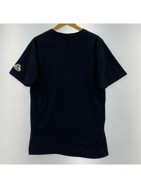 STUSSY 半袖Tシャツ・カットソー ×Yo! MTV RAPS 黒 (M)