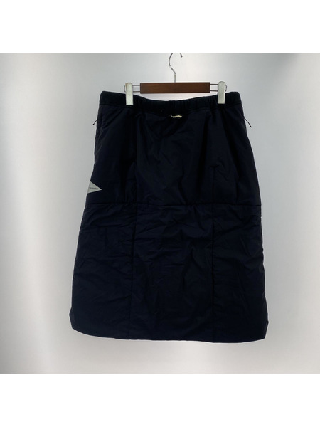 and wander top fleece skirt 黒