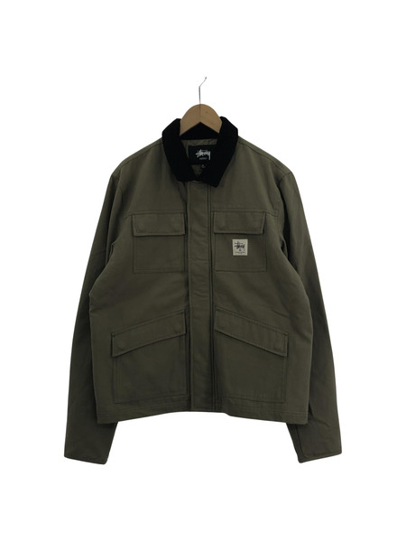 STUSSY コットンワークジャケット カーキ