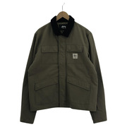 STUSSY コットンワークジャケット カーキ