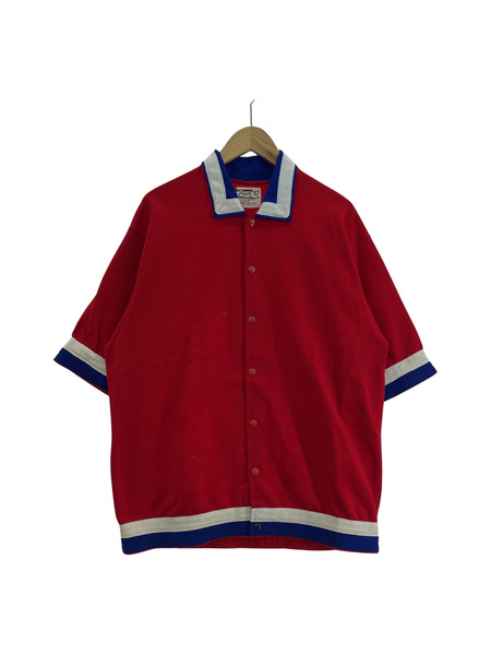 POWERS ATHLETIC WEAR OLD S/Sユニフォームシャツ 42 RED[値下]