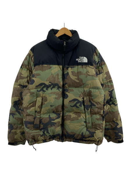 THE NORTH FACE ノベルティーヌプシジャケット カモ×黒