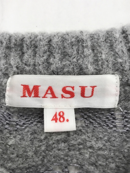 MASU REVERSE BEETHOVEN SWEATER GRY 48 WVFW-KN0122｜商品番号