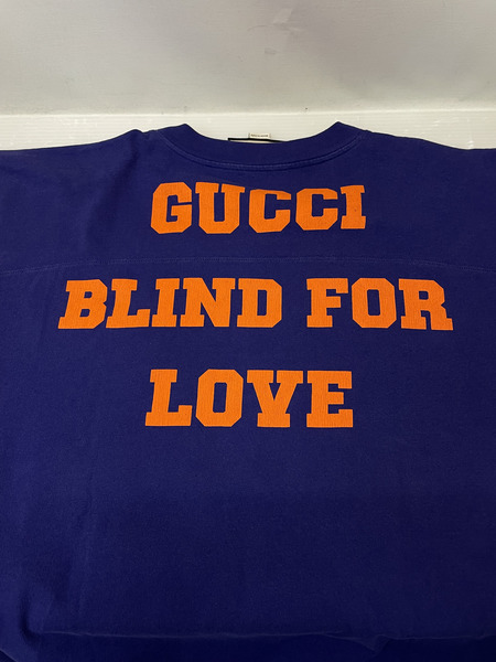 GUCCI 21SS Eschatology Blind for Love ナンバリング フットボールTee M