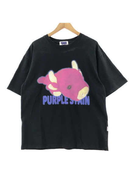 PURPLE STAIN S/S ロゴ TEE BLK　[値下]