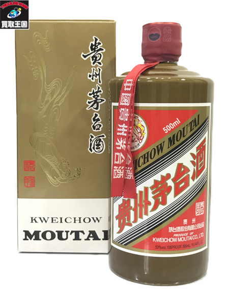 貴州茅台酒 マオタイ酒 MOUTAI 茶ボトル/未開栓/箱付き