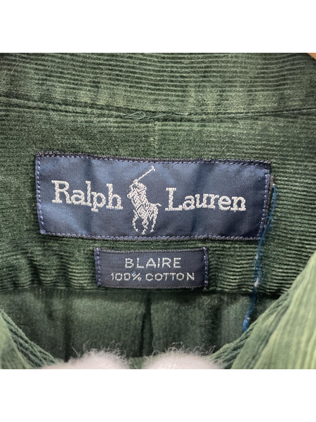 POLO RALPH LAUREN 長袖シャツ コーデュロイボタンダウンシャツ/グリーン[値下]