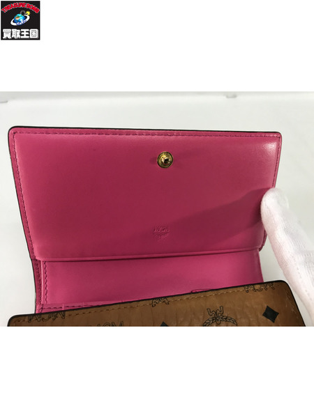 MCM コンパクトウォレット ヴィセトス柄　ラビット　三つ折り財布