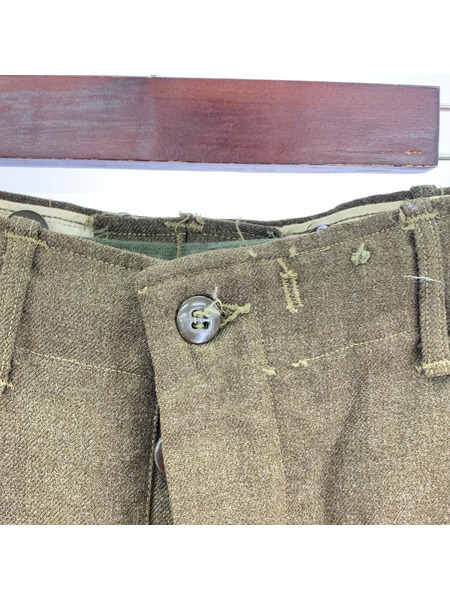 OLD・VINTAGE パンツ 50-60s M-45 チノトラウザーズ 尿素ボタン カーキ(W32)