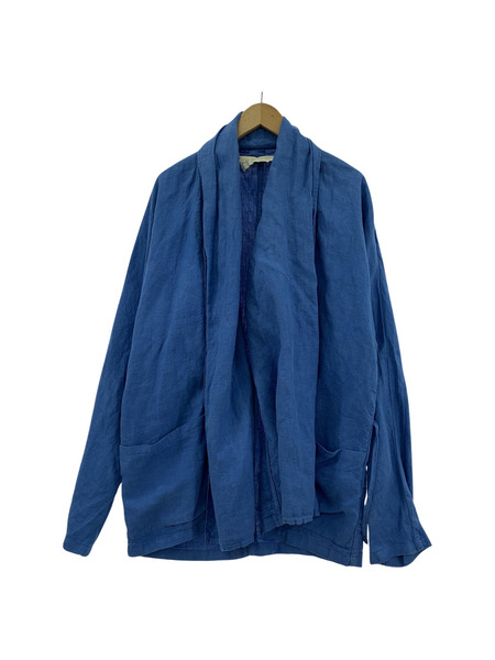 ジャケット BLUE DE COCAGNE リネンカーディガン M ブルー