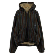 STUSSY　WOOL STRIPE WORK JKT XL