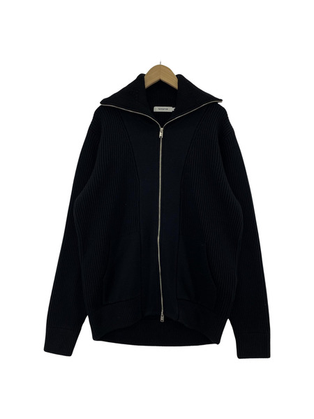 nonnative 23AW WORKER RIB ZIP UP SWEATER MERINO WOOL YARN メリノウールヤーン ジップアップセーター ドライバーズニット 4 黒 NN-K4302