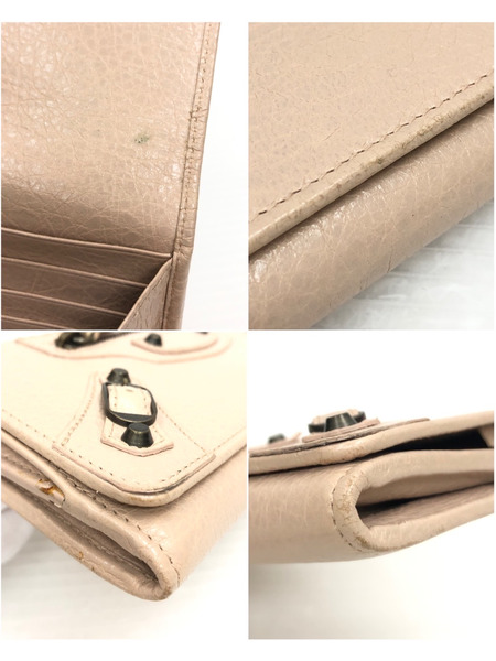 Balenciaga ラウンドジップウォレット ピンク ※小銭入れのファスナー×