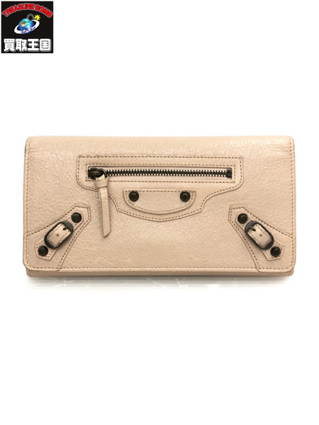 Balenciaga ラウンドジップウォレット ピンク ※小銭入れのファスナー×