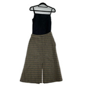 Maison Margiela 21AWウール×サテン切替キャミソールワンピース ミモレ丈 スリッ ト 38