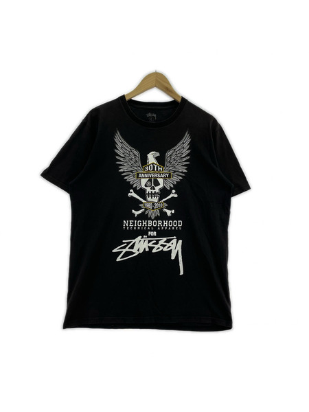 STUSSY 半袖Tシャツ・カットソー ×NEIGHBORHOOD 黒 (L)