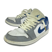 NIKE スニーカー AJ1 LOW Grey and Blue