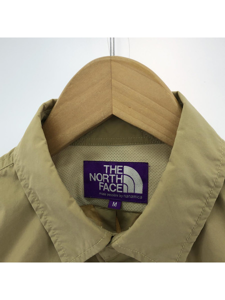 THE NORTH FACE PURPLE LABEL×nanamica L/S タイプライターシャツ BEG M