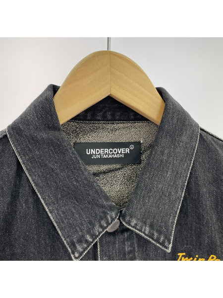 UNDERCOVER 24AW TWIN PEAKS ブラックデニムジャケット 4 ブラック