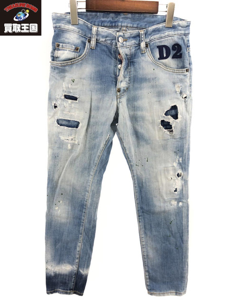 S74LB0501S30342DSQUARED 2 SKATER JEAN デニム　46