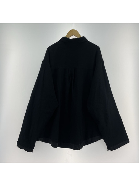 barbellobject wool ls top 2 ブラック