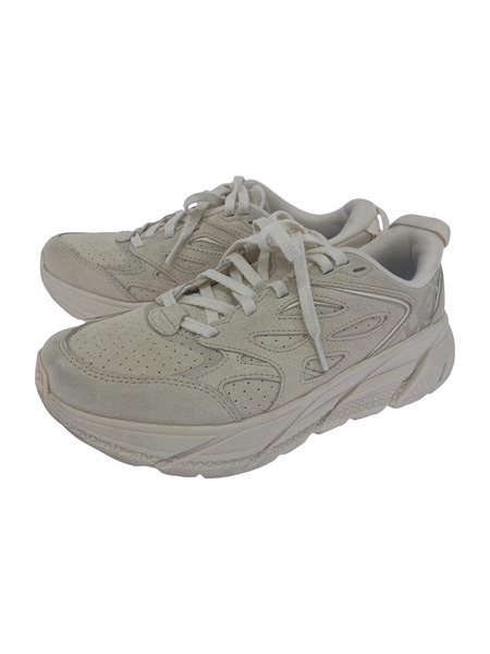 HOKA ONE ONE/CLIFTONLSUEDE/eggnog/25.0cm