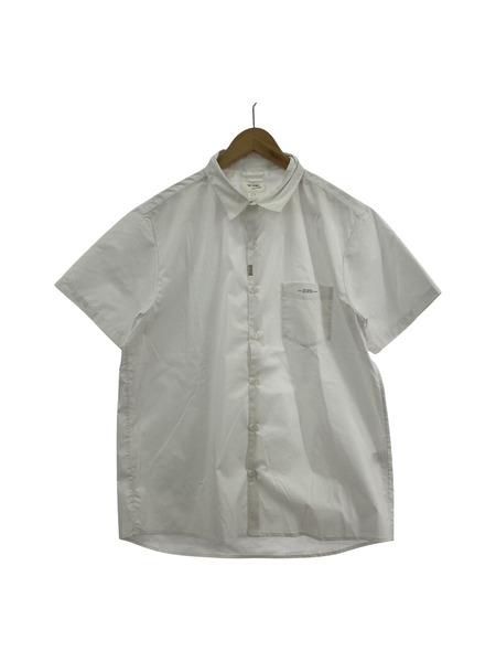 CRIMIE STRETCH BROAD SHORT SLEEVE SHIRT (XL) 白