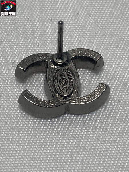 CHANEL ラインストーン ピアス ココマーク シャネル　
