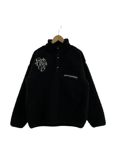 HUMAN MADE×Girl's Don't Cry Fleece Jacket Black フリースPO S 黒