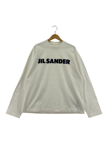 JIL SANDER 24SS ロゴプリントL/STee S 白