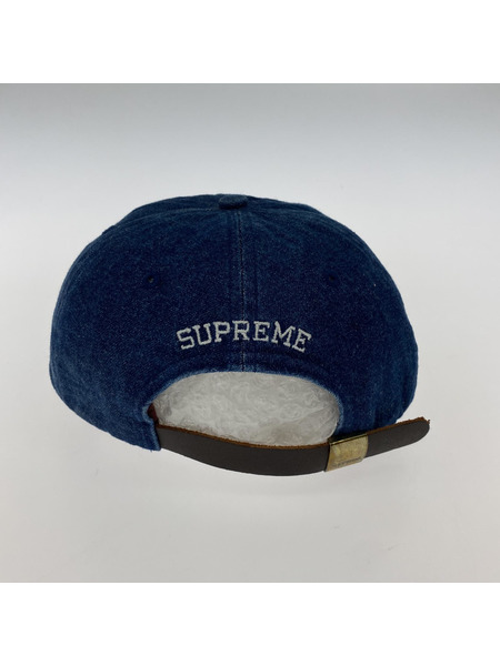 Supreme Washed Denim S Logo 6 Panel Cap