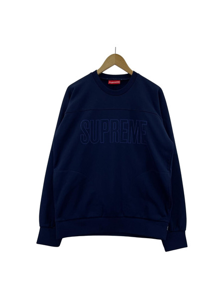 14AW/Supreme/Track Crewneck Sweat/M/NVY