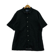 POLO RALPH LAUREN 半袖シャツ CLAYTON Open Coller Shirts BLK