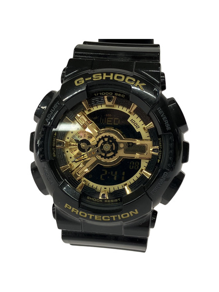 CASIO/G-SHOCK/アナデジクオーツ腕時計/GA-110GB/黒