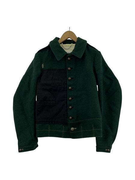 MAISON MARGIELA 10/21AW/Contrasting Panel Detail Jacket/44