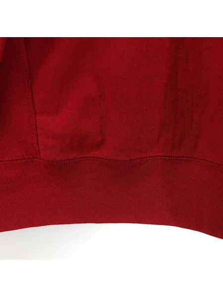 Supreme Box Logo Fooded Sweatshirt RED (M)