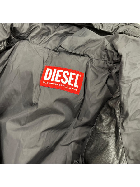 DIESEL ダウンジャケット W-OSTEND 黒 (46)